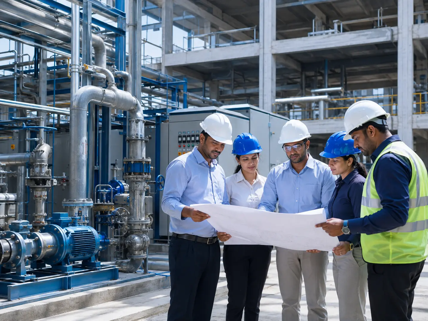 Connect Fittings integrated engineering project team